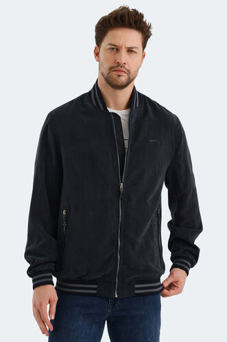 Slazenger BOMBERS Erkek Mont & Ceket Koyu Gri - Thumbnail