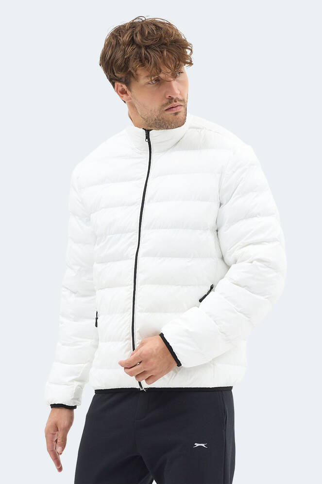 Slazenger BRAUM Erkek Şişme Ekru Mont & Kaban