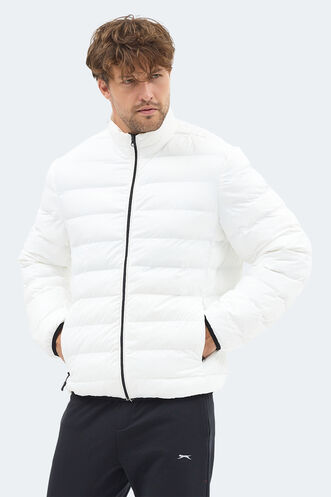 Slazenger BRAUM Erkek Şişme Ekru Mont & Kaban - Thumbnail