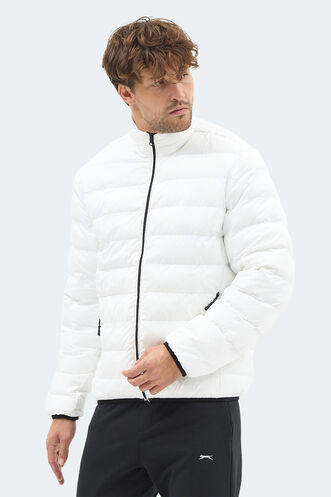 Slazenger BRAUM Erkek Şişme Ekru Mont & Kaban - Thumbnail