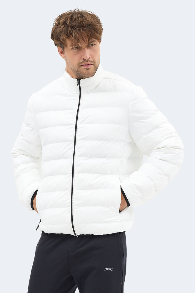 Slazenger BRAUM Erkek Şişme Ekru Mont & Kaban