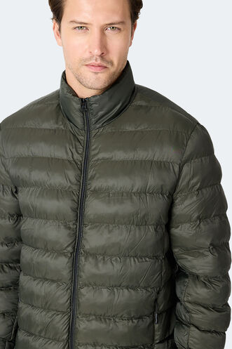 Slazenger BRAUM Erkek Şişme Haki Mont & Kaban - Thumbnail