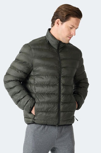 Slazenger BRAUM Erkek Şişme Haki Mont & Kaban - Thumbnail