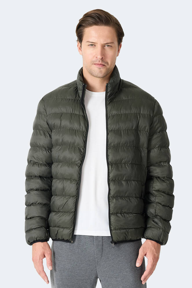 Slazenger BRAUM Erkek Şişme Haki Mont & Kaban