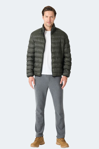 Slazenger BRAUM Erkek Şişme Haki Mont & Kaban - Thumbnail