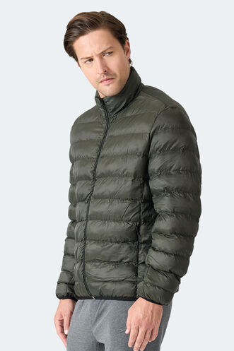 Slazenger BRAUM Erkek Şişme Haki Mont & Kaban - Thumbnail