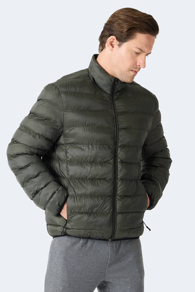 Slazenger BRAUM Erkek Şişme Haki Mont & Kaban