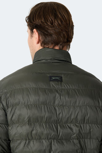 Slazenger BRAUM Erkek Şişme Haki Mont & Kaban - Thumbnail