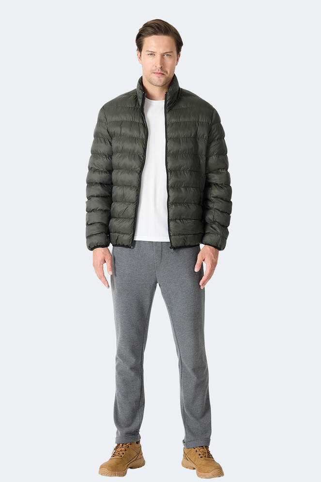 Slazenger BRAUM Erkek Şişme Haki Mont & Kaban