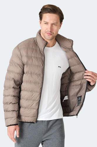 Slazenger BRAUM Erkek Şişme Kahve Mont & Kaban - Thumbnail