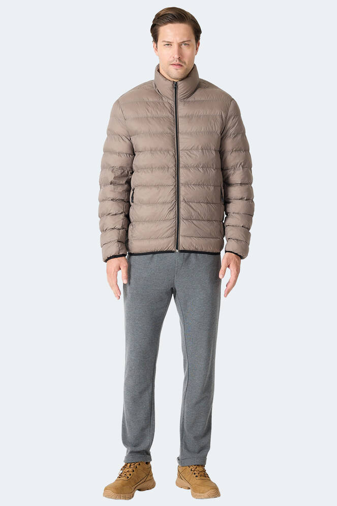 Slazenger BRAUM Erkek Şişme Kahve Mont & Kaban