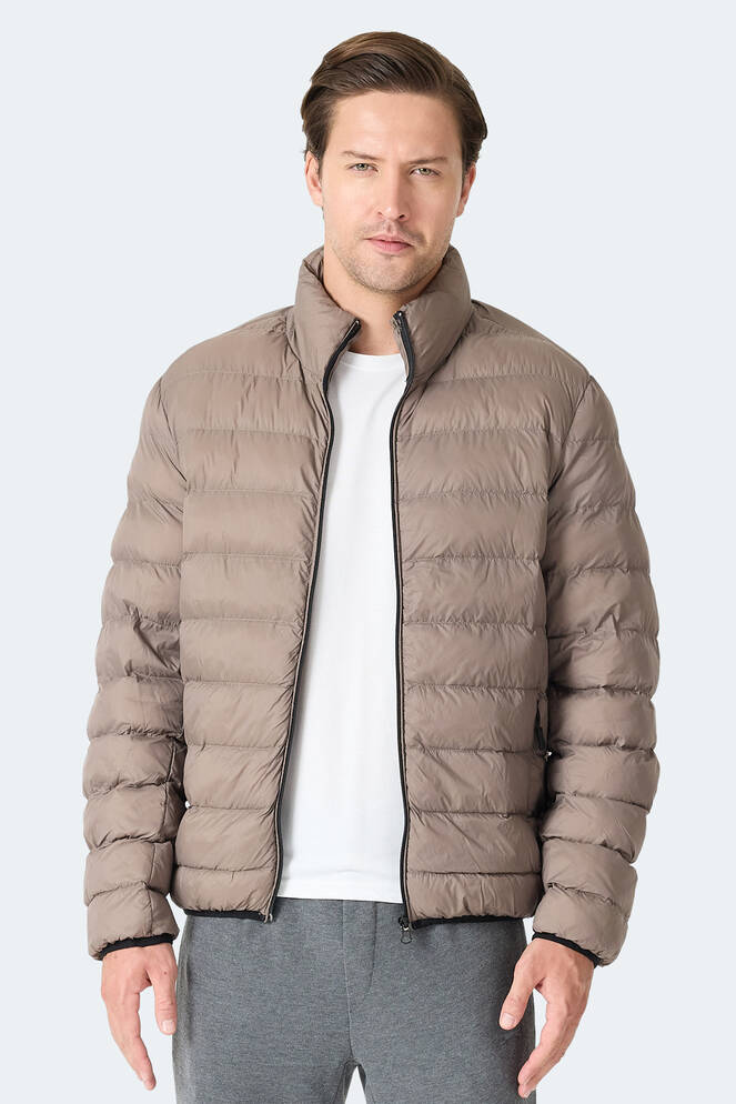 Slazenger BRAUM Erkek Şişme Kahve Mont & Kaban