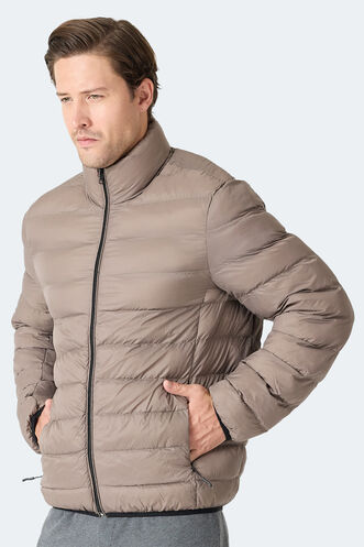 Slazenger BRAUM Erkek Şişme Kahve Mont & Kaban - Thumbnail