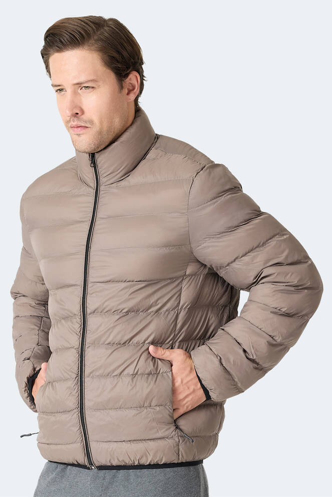 Slazenger BRAUM Erkek Şişme Kahve Mont & Kaban