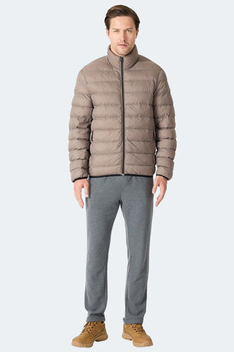 Slazenger BRAUM Erkek Şişme Kahve Mont & Kaban - Thumbnail