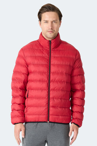 Slazenger - Slazenger BRAUM Erkek Şişme Kırmızı Mont & Kaban