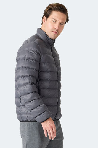 Slazenger BRAUM Erkek Şişme Koyu Gri Mont & Kaban - Thumbnail