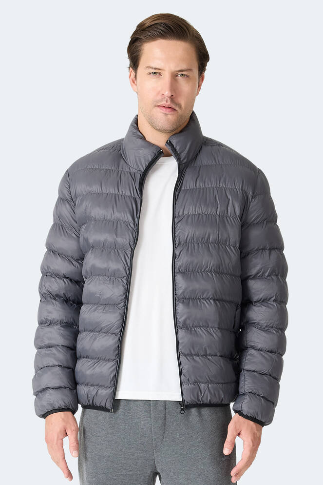 Slazenger BRAUM Erkek Şişme Koyu Gri Mont & Kaban