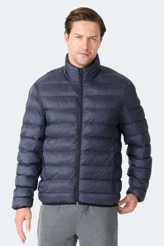 Slazenger BRAUM Erkek Şişme Lacivert Mont & Kaban - Thumbnail