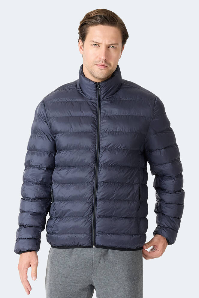 Slazenger BRAUM Erkek Şişme Lacivert Mont & Kaban