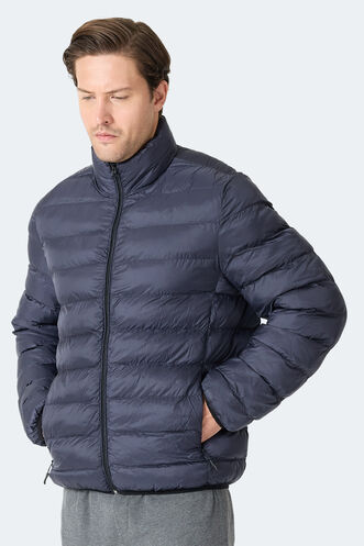 Slazenger BRAUM Erkek Şişme Lacivert Mont & Kaban - Thumbnail