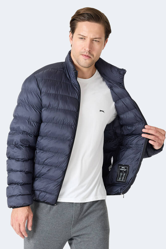 Slazenger BRAUM Erkek Şişme Lacivert Mont & Kaban
