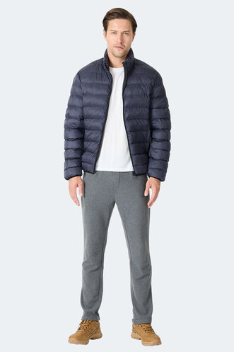 Slazenger BRAUM Erkek Şişme Lacivert Mont & Kaban - Thumbnail