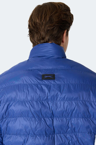 Slazenger BRAUM Erkek Şişme Saks Mavi Mont & Kaban - Thumbnail