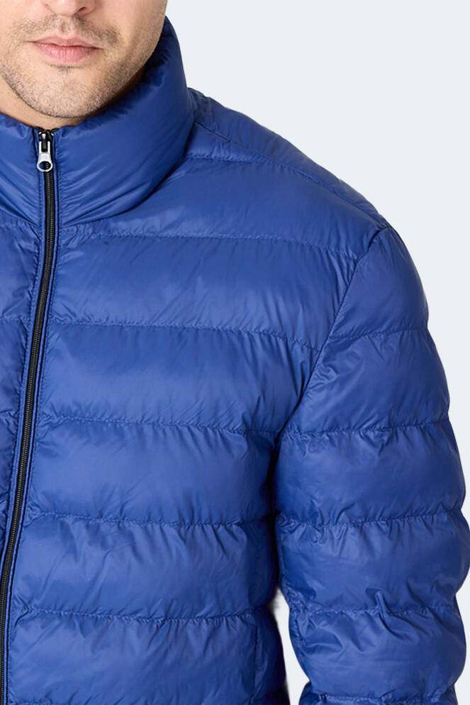 Slazenger BRAUM Erkek Şişme Saks Mavi Mont & Kaban