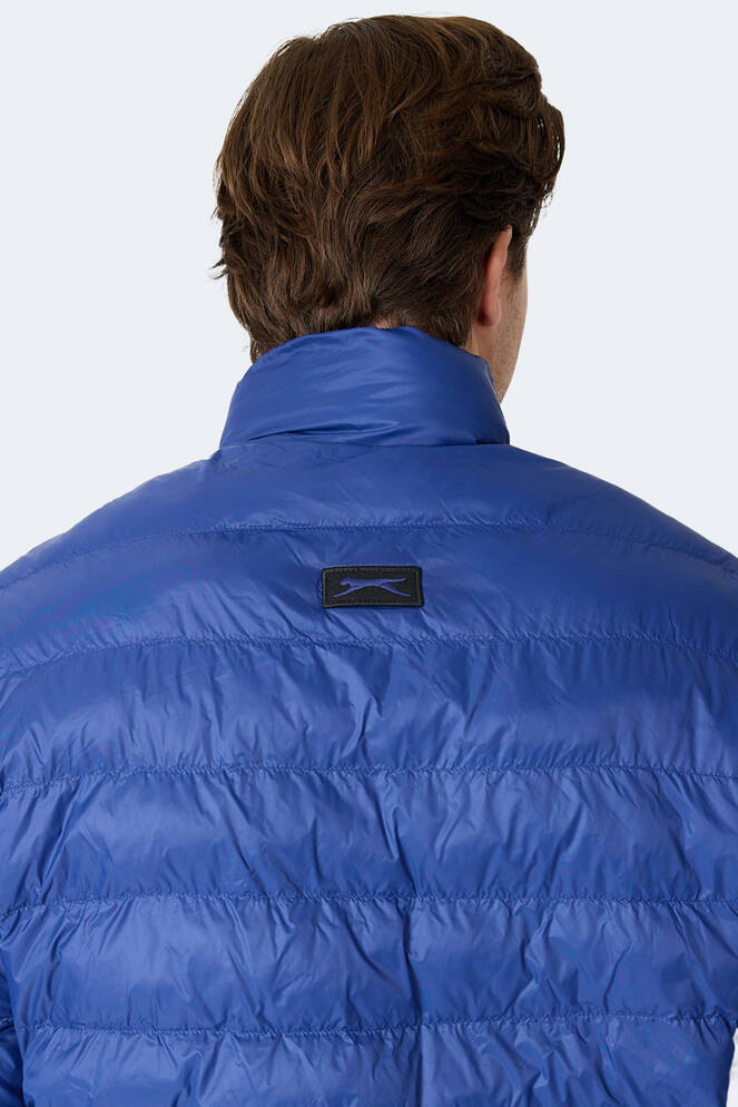 Slazenger BRAUM Erkek Şişme Saks Mavi Mont & Kaban