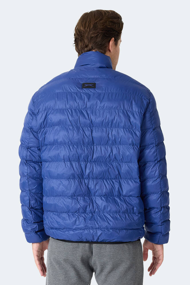 Slazenger BRAUM Erkek Şişme Saks Mavi Mont & Kaban