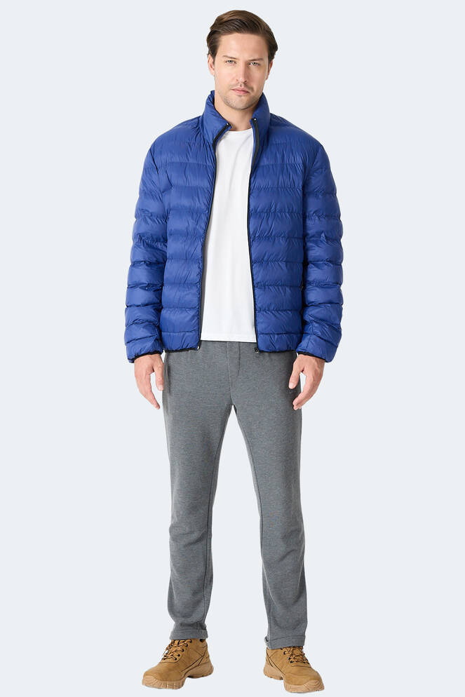 Slazenger BRAUM Erkek Şişme Saks Mavi Mont & Kaban