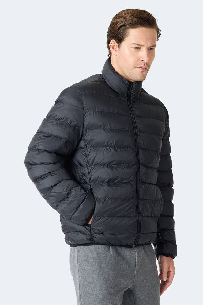 Slazenger BRAUM Erkek Şişme Siyah Mont & Kaban