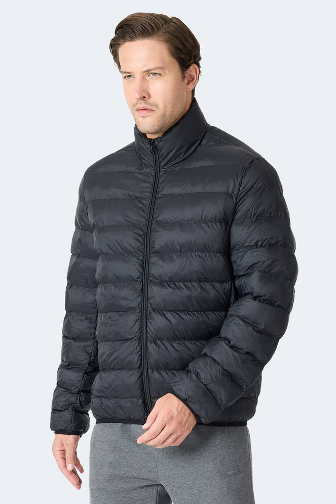 Slazenger BRAUM Erkek Şişme Siyah Mont & Kaban