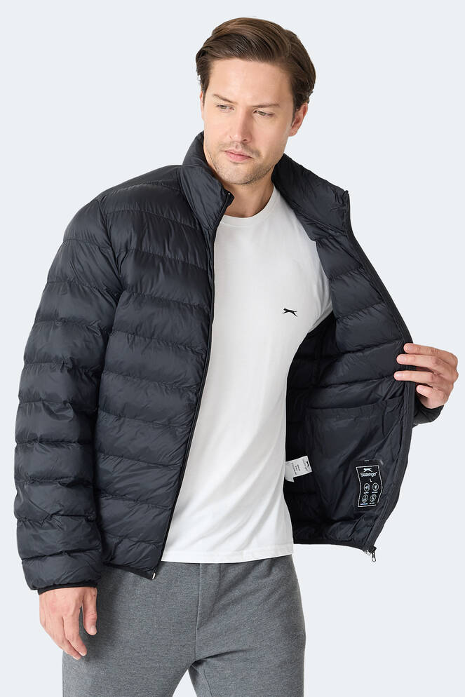 Slazenger BRAUM Erkek Şişme Siyah Mont & Kaban