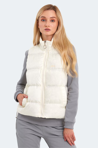 Slazenger - Slazenger BRAYLON Kadın Yelek Ekru