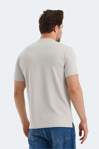 Slazenger BREEZE Erkek Gri Tişört - Thumbnail