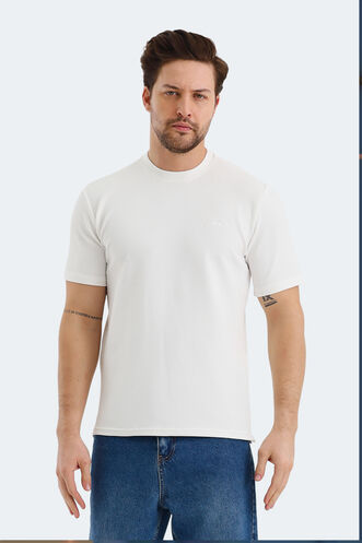 Slazenger BREEZE Men's T-Shirt Ecru - Thumbnail