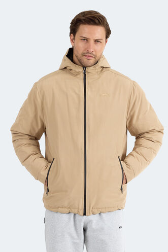 Slazenger BRELIS Erkek Çift Taraflı Bej Mont & Kaban - Thumbnail