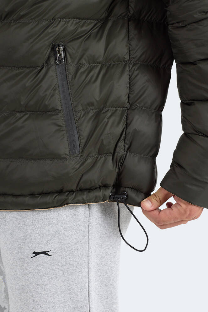 Slazenger BRELIS Erkek Çift Taraflı Bej Mont & Kaban