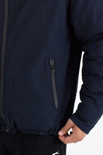 Slazenger BRELIS Erkek Çift Taraflı Lacivert Mont & Kaban - Thumbnail