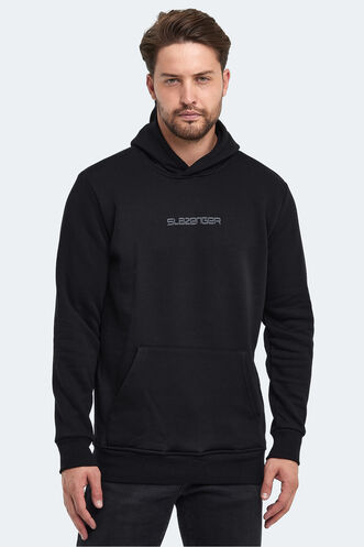 Slazenger BUSTER Erkek Sweatshirt Siyah - Thumbnail