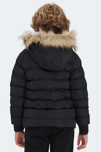 Slazenger CALISTO NEW Unisex Çocuk Mont & Kaban Siyah - Thumbnail