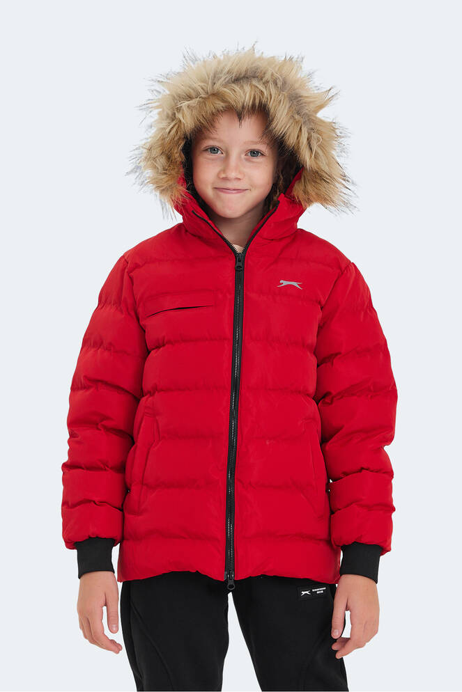 Slazenger CALISTO Unisex Çocuk Palto & Ceket Kırmızı