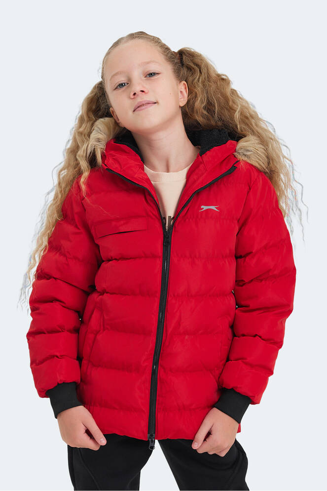 Slazenger CALISTO Unisex Çocuk Palto & Ceket Kırmızı