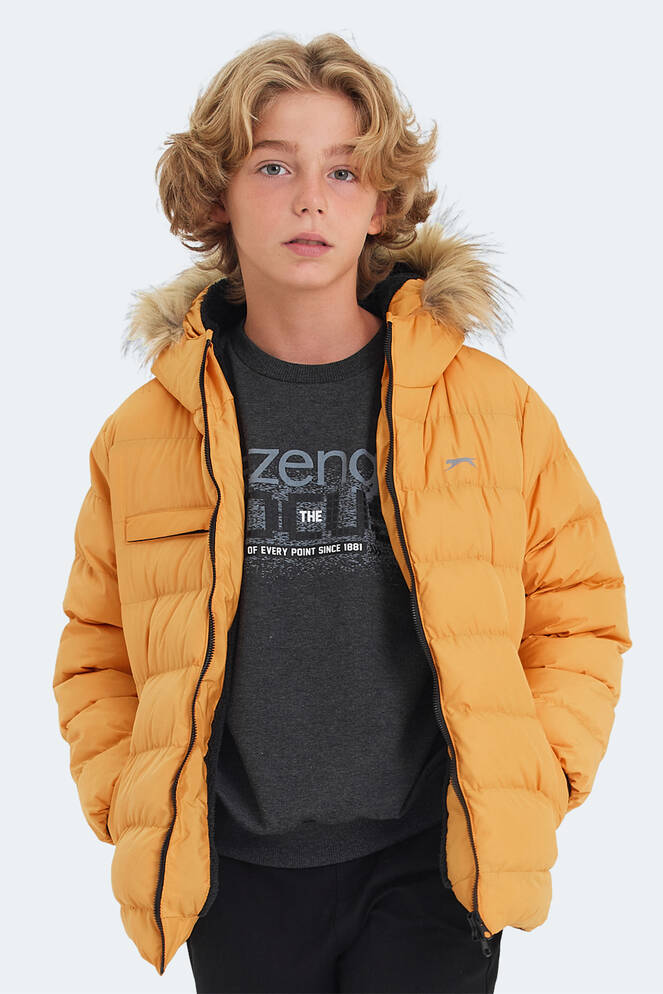 Slazenger CALISTO Unisex Çocuk Palto & Ceket Sarı