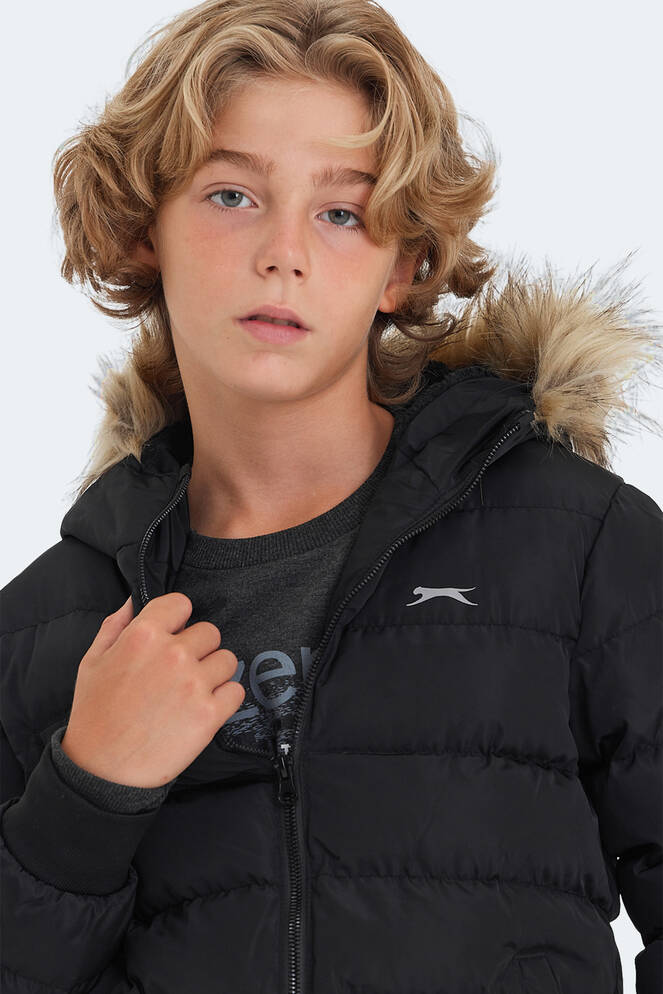 Slazenger CALISTO Unisex Çocuk Palto & Ceket Siyah