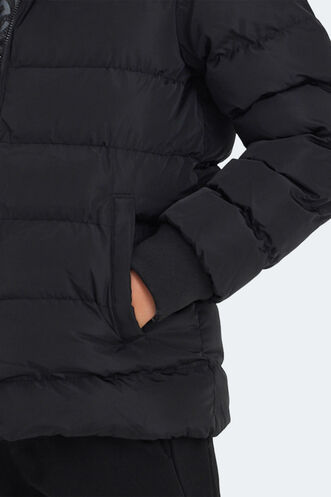 Slazenger CALISTO Unisex Çocuk Palto & Ceket Siyah - Thumbnail