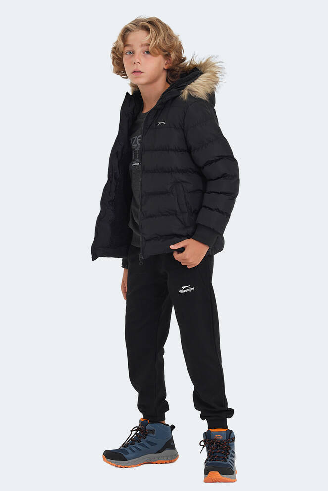 Slazenger CALISTO Unisex Çocuk Palto & Ceket Siyah