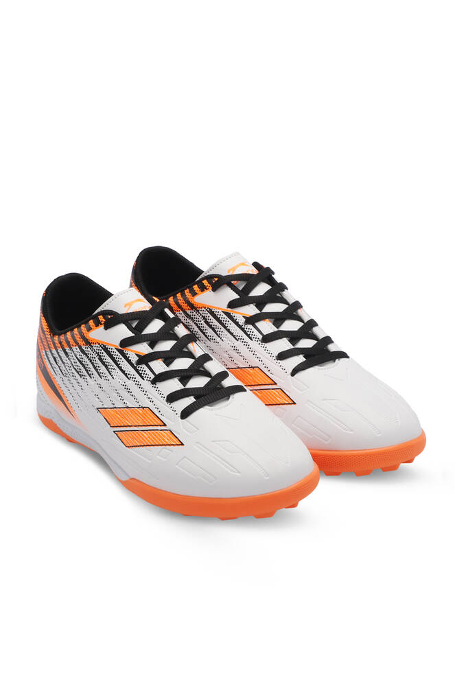 Slazenger CAMBLY Erkek Çocuk Futbol Ayakkabıları Beyaz - Turuncu